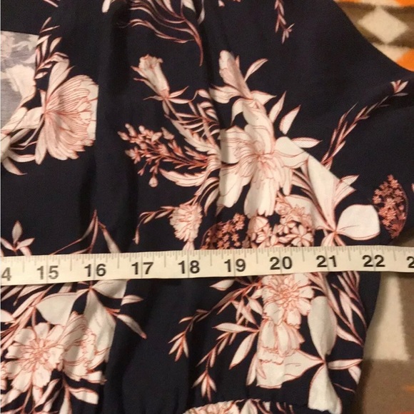 Ingrid & Isabel Maternity Dress Navy Blue Floral Size XXL - Picture 6 of 9